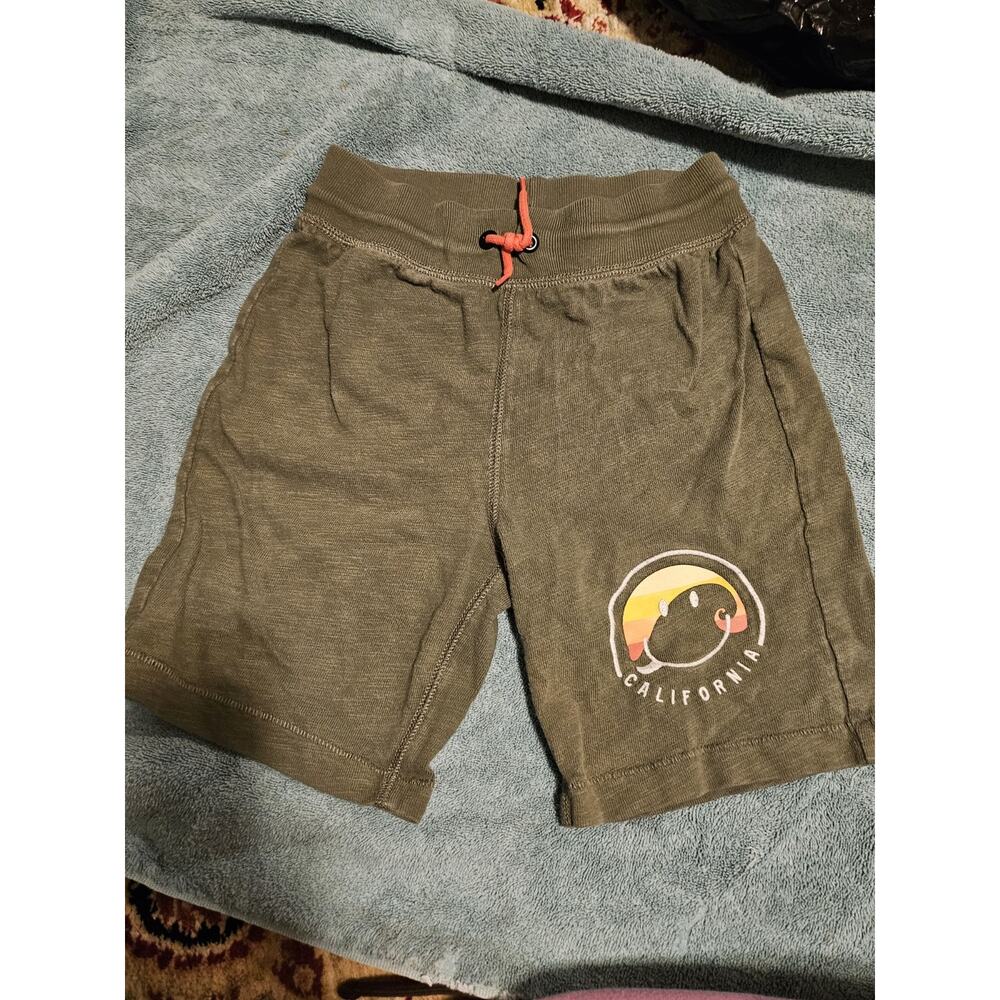 Gap Kids Olive Green Comfy Shorts Boho Surfer Hippie California Size Small Reg